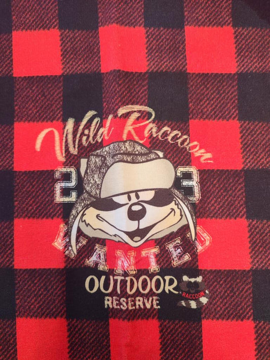 SALE ''Wild Raccoon'' French Terry