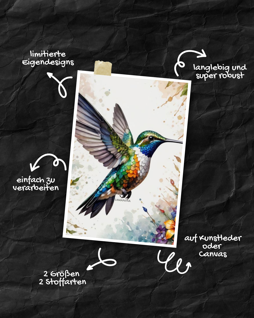Canvas Kolibri by Lamanina