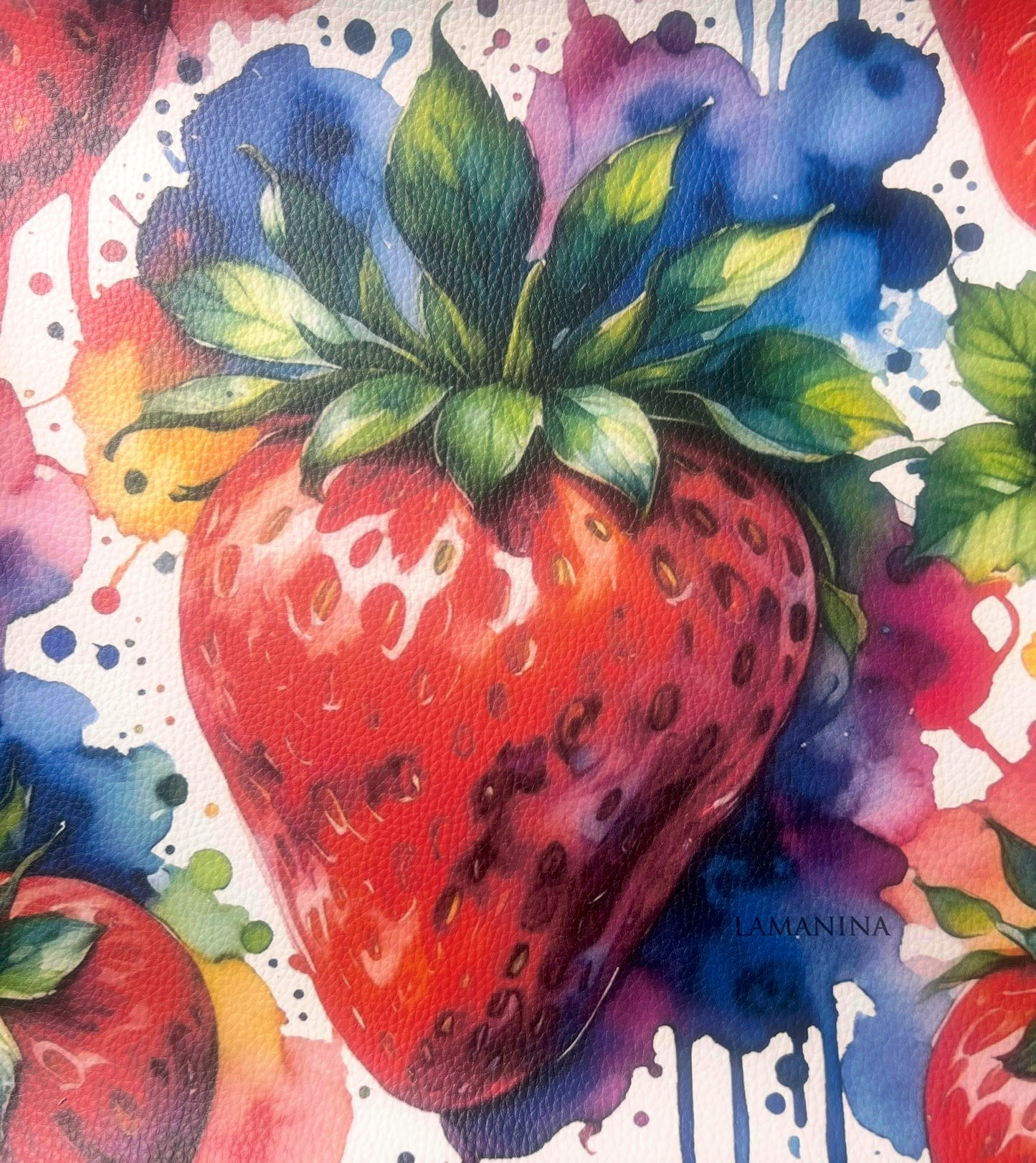 Erdbeere Kunstleder