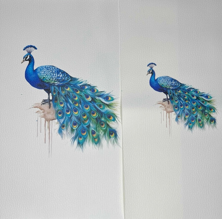 Kunstleder Pfau by Lamanina