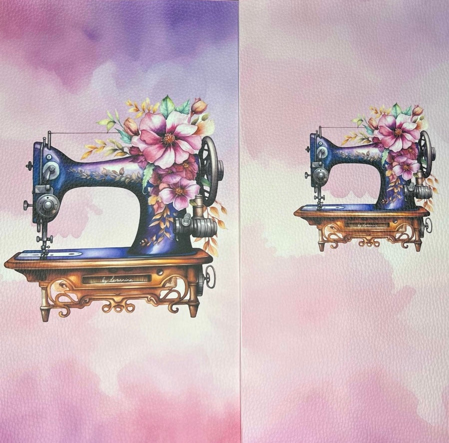Kunstleder Nähmaschine Pink by Lamanina