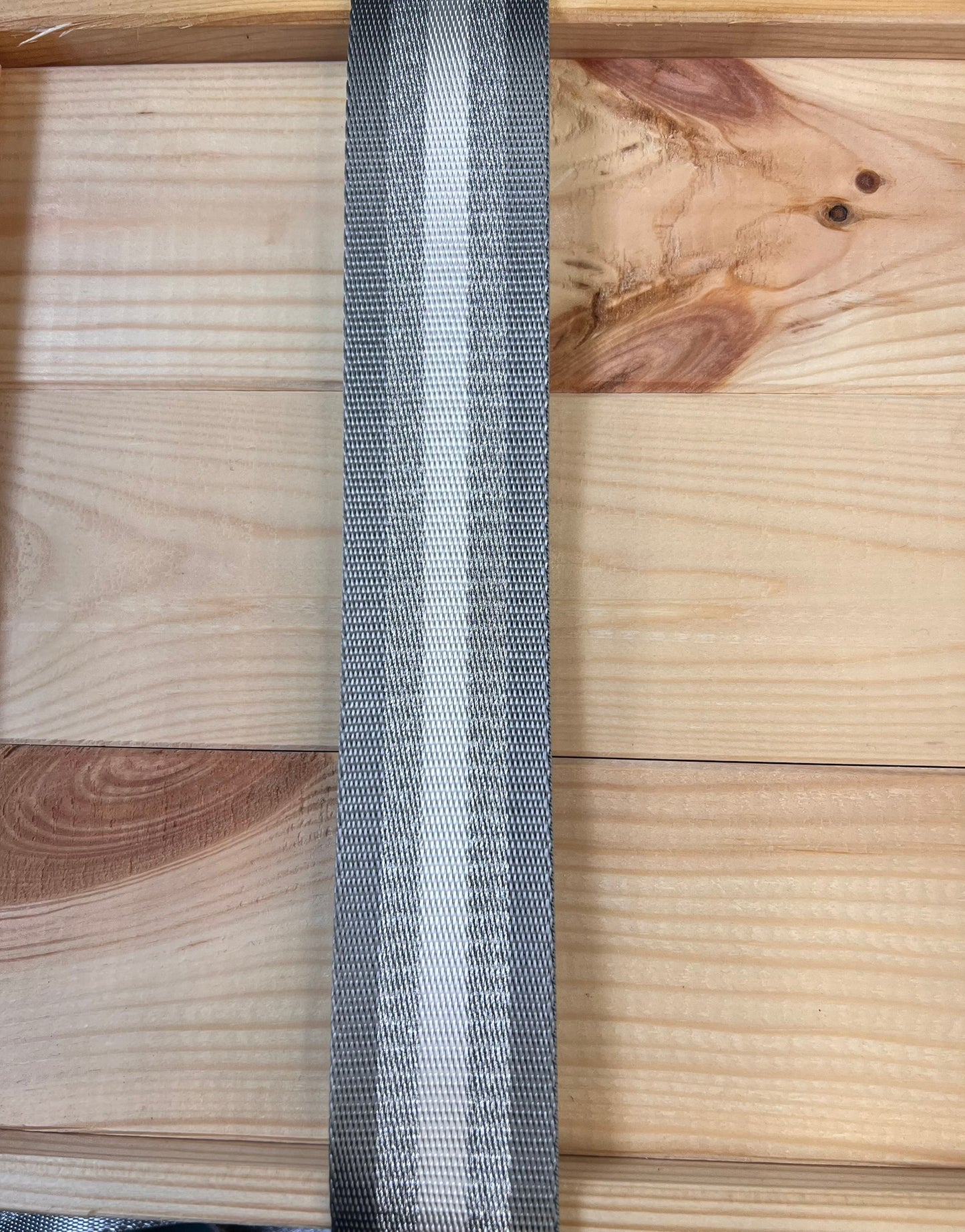 Gurtband Grau/Silber/Weiß 38mm breit