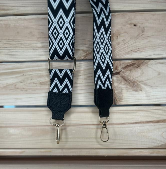 Taschengurt Schwarz/Weiß