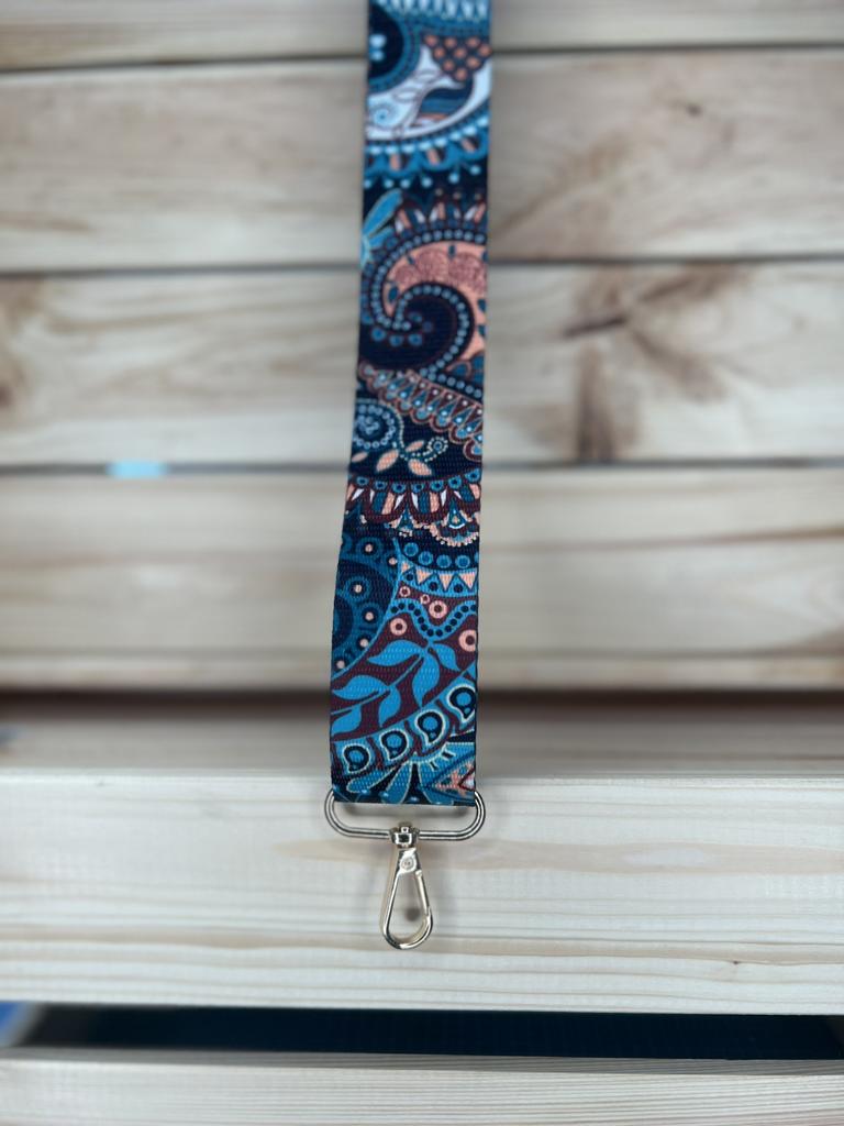 Taschengurt Türkis-Bunt