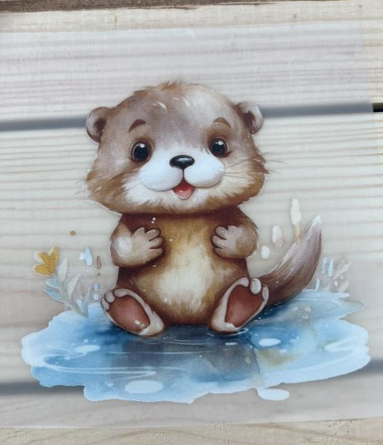 Bügelbild Otter