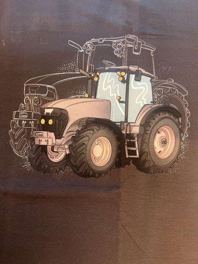 Traktor Braun Panel French Terry