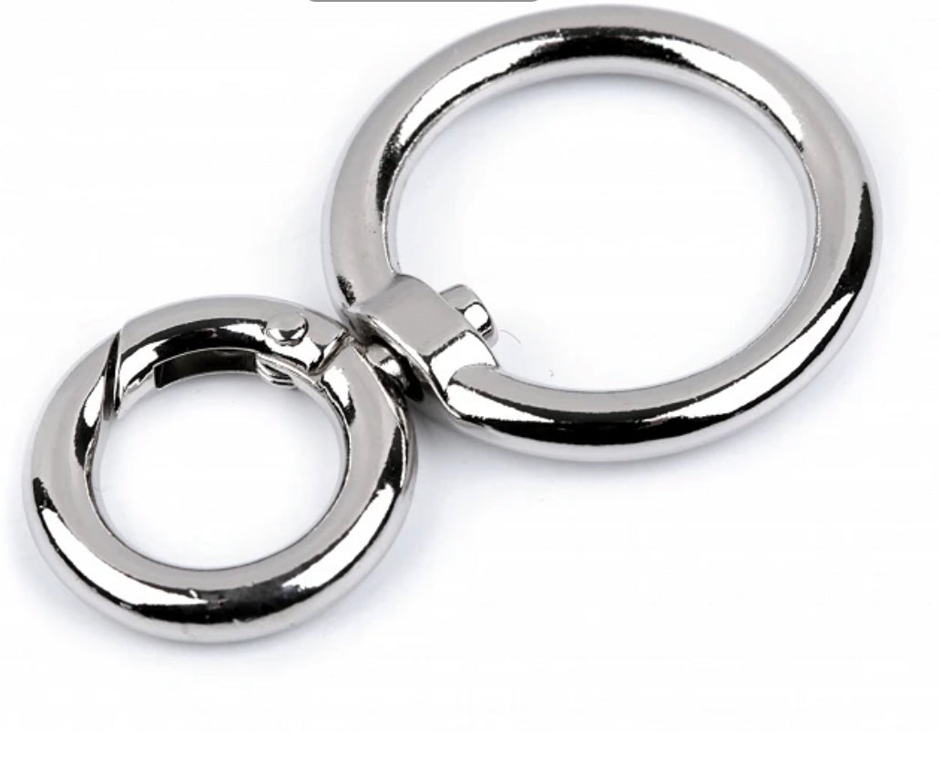 Metall Drehkarabiner Gold/Gun/Silber