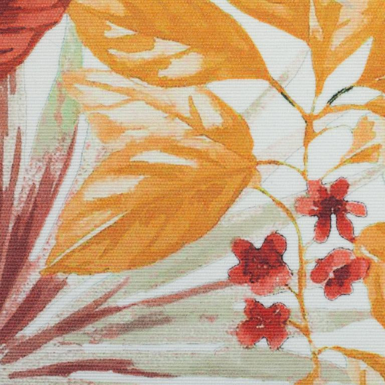 Dekostoff Beschichtet Blumen Dunkel