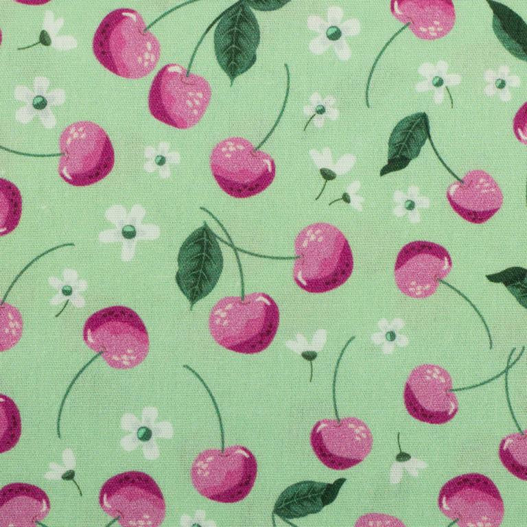 Dekostoff Fruit Kirschen