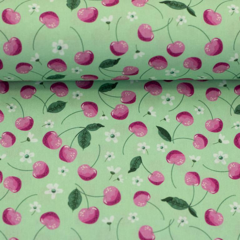 Dekostoff Fruit Kirschen