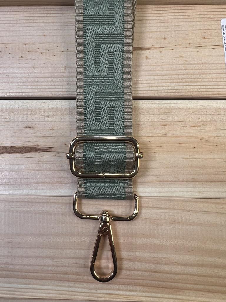 Taschengurt Grün/Beige