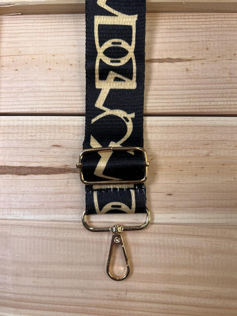 Taschengurt Schwarz/Gold