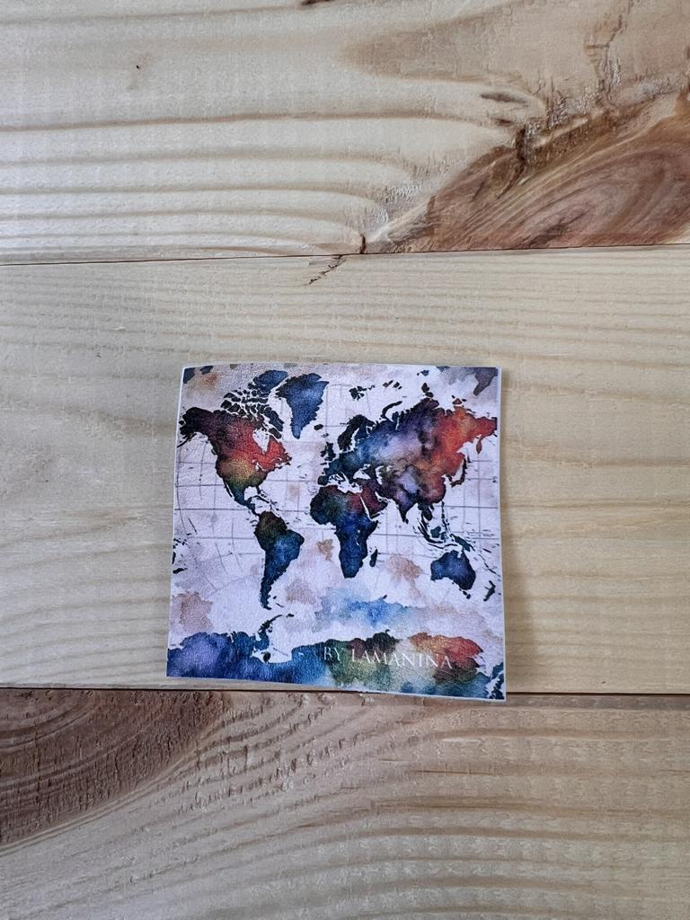 Weltkarte by Lamanina