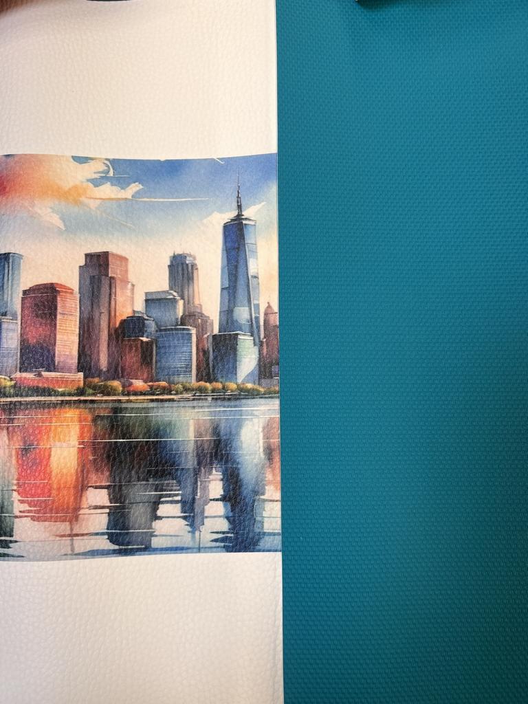 Kunstleder Türkis geflochten