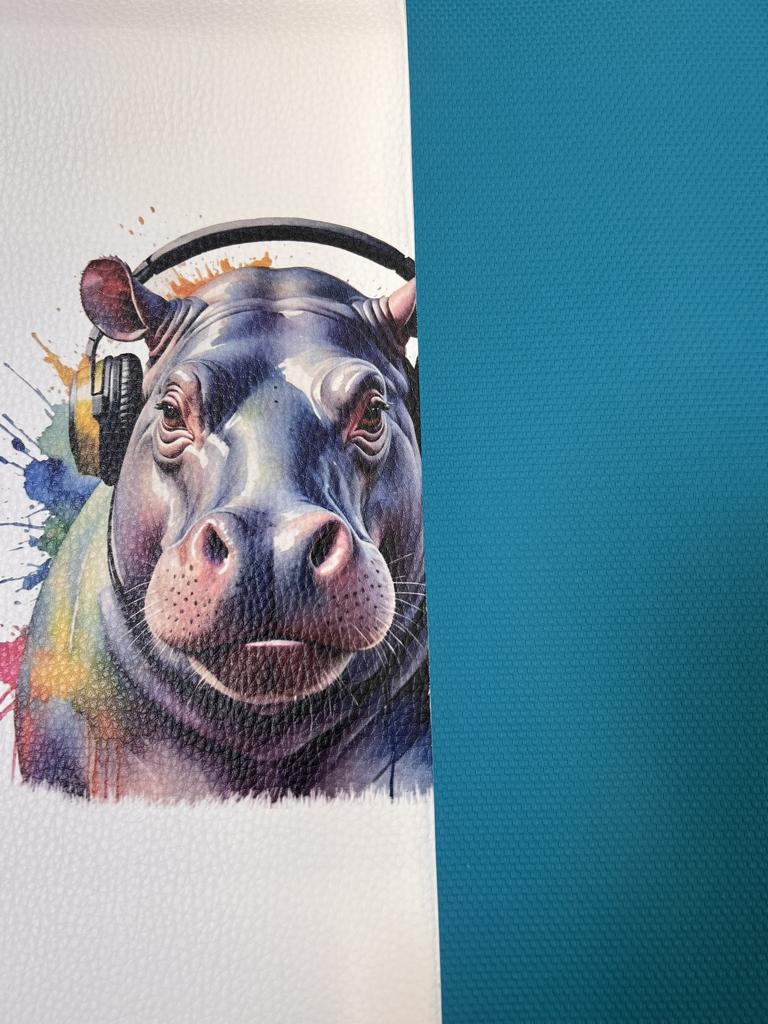 Kunstleder Türkis geflochten