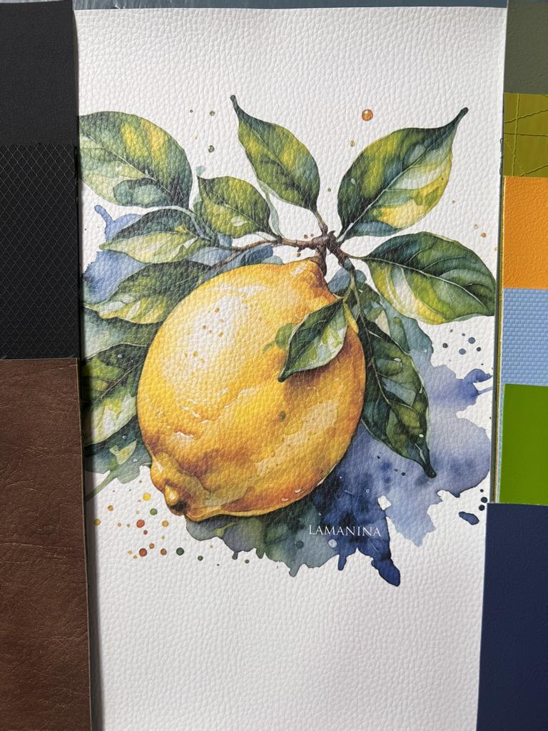 Kunstleder Zitrone