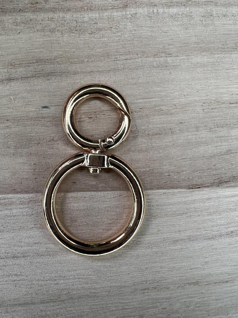 Metall Drehkarabiner Gold/Gun/Silber
