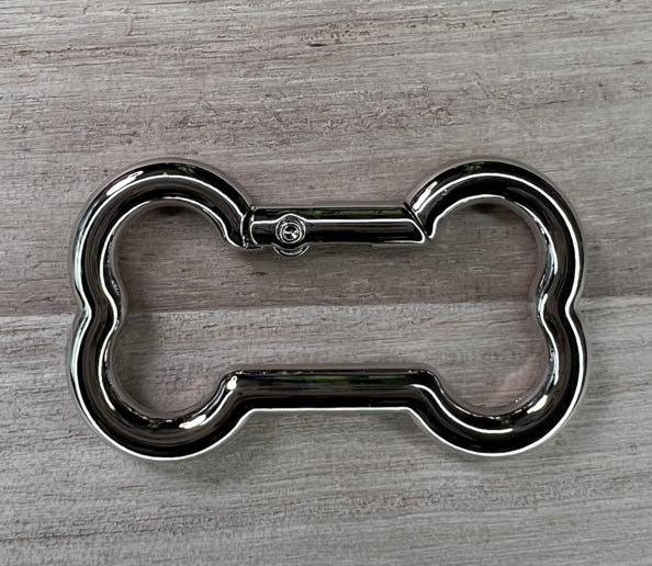 Knochen Karabiner Gold/Silber