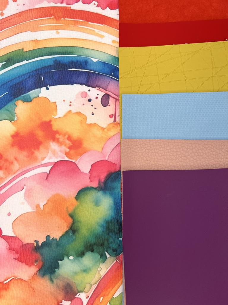 Kunstleder Regenbogen Stichtag 4.0
