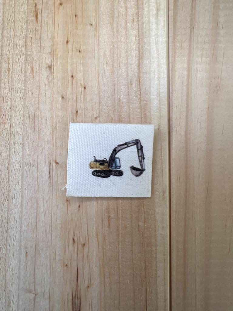Label Baumwolle Bagger