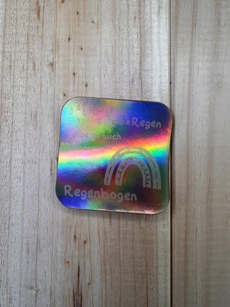 Label Holografisch Regen