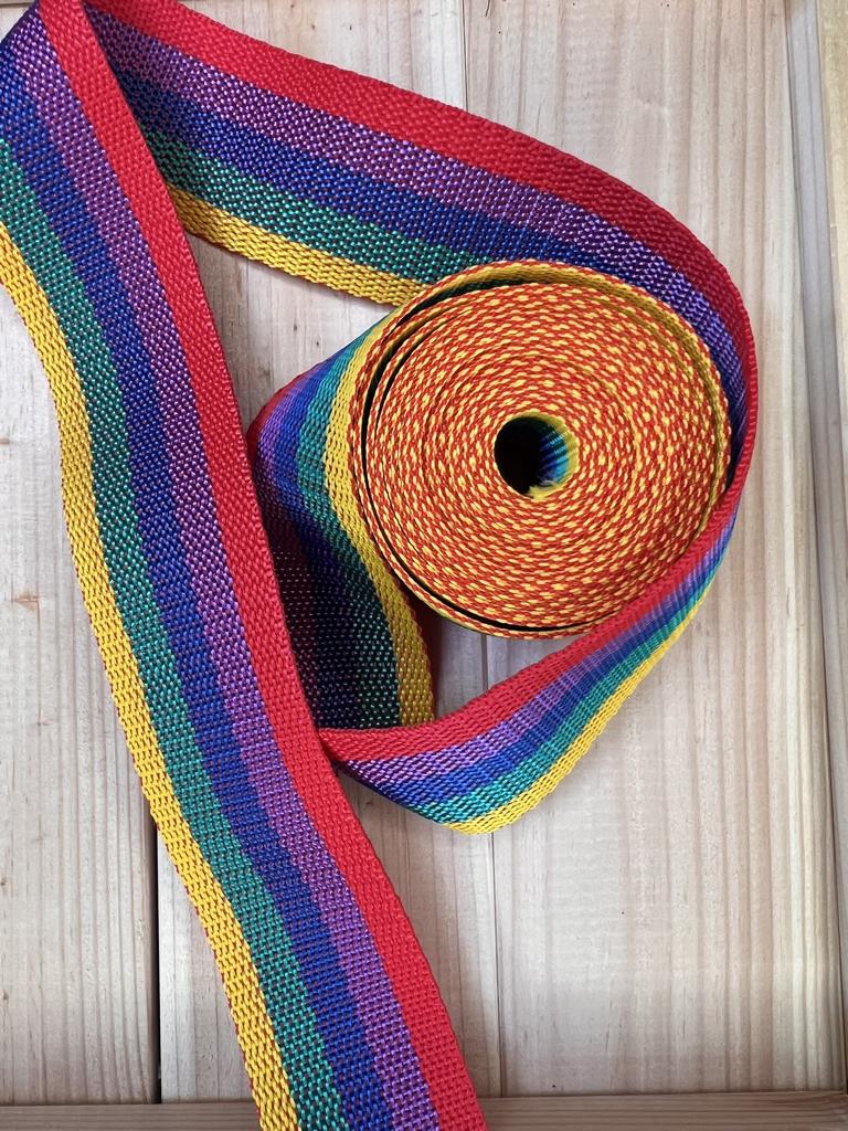 Gurtband Regenbogen 40mm breit