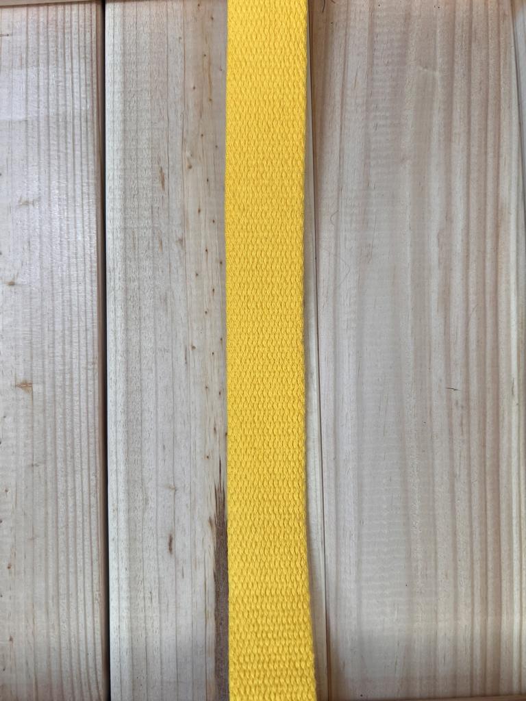 Gurtband Gelb 25mm breit