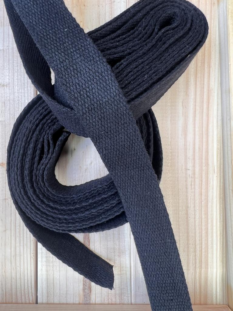 Gurtband Schwarz 25mm breit