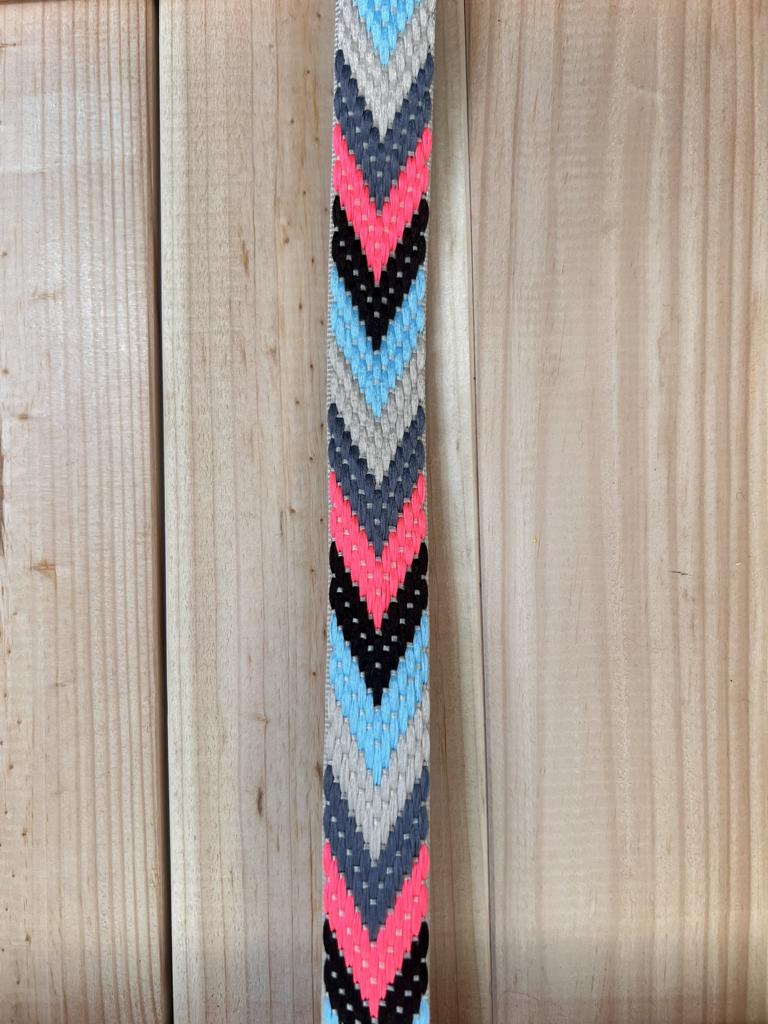 Gurtband Rosa Blau Beige 20mm breit