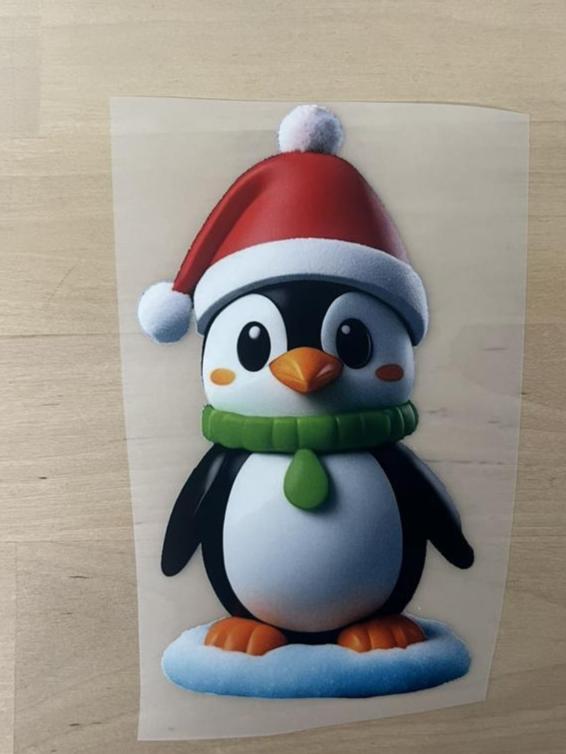 Bügelbild Pinguin