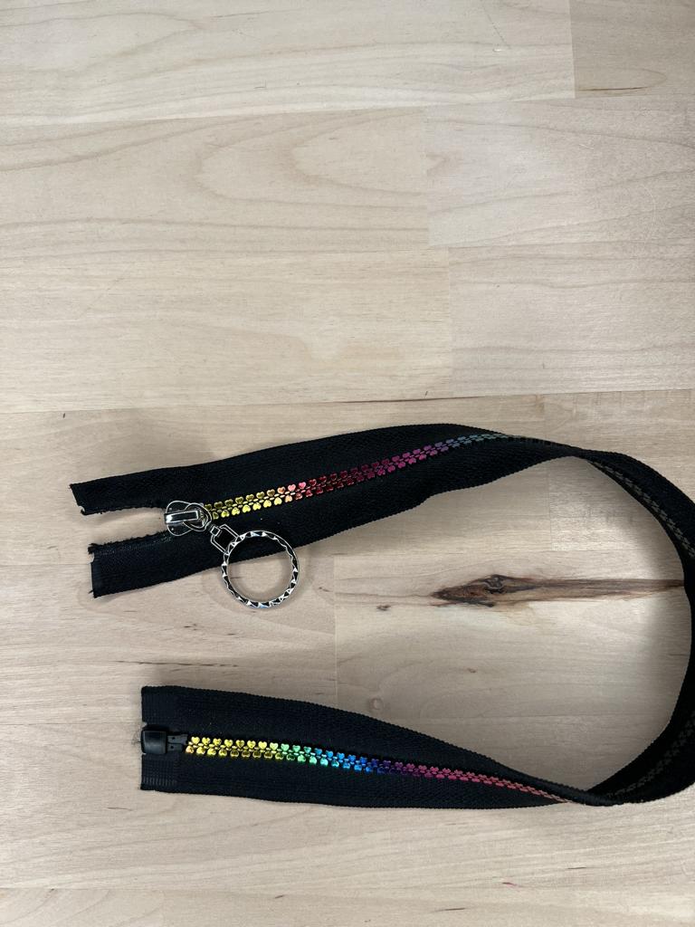 Reißverschluss 40cm Regenbogen
