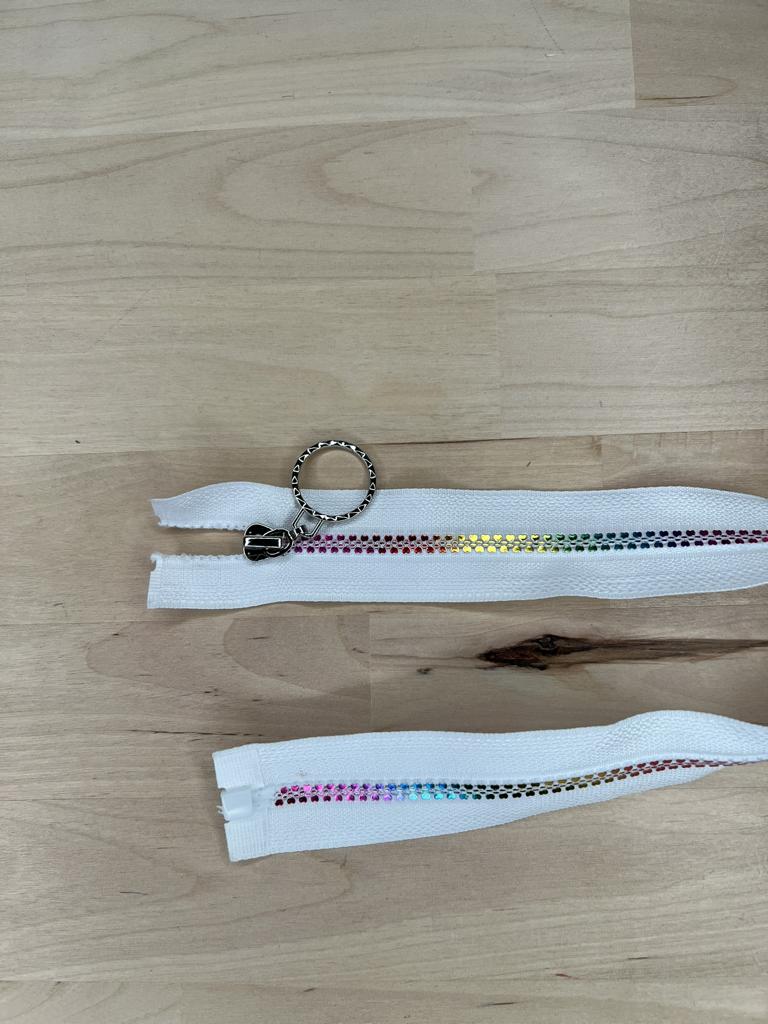 Reißverschluss 40cm Regenbogen