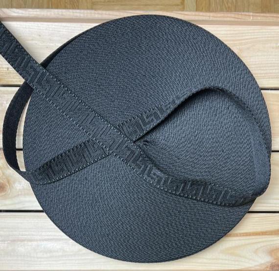 Gurtband Schwarz 25mm breit