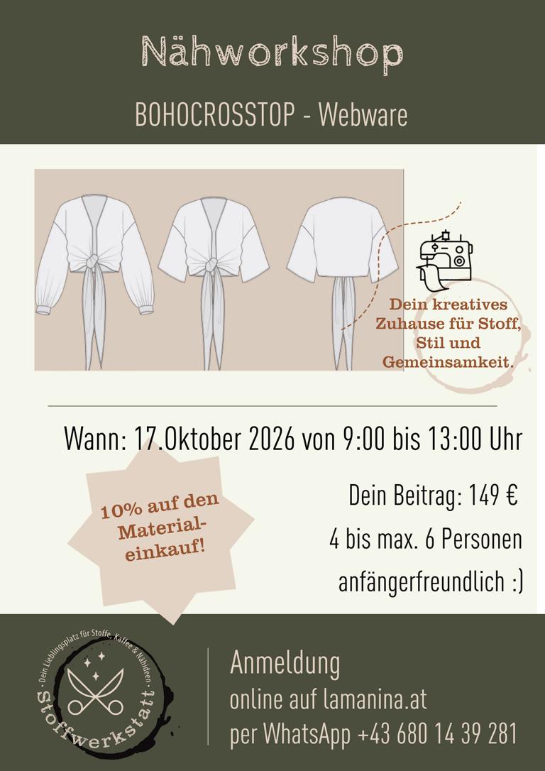 Workshop Boho Crosstop