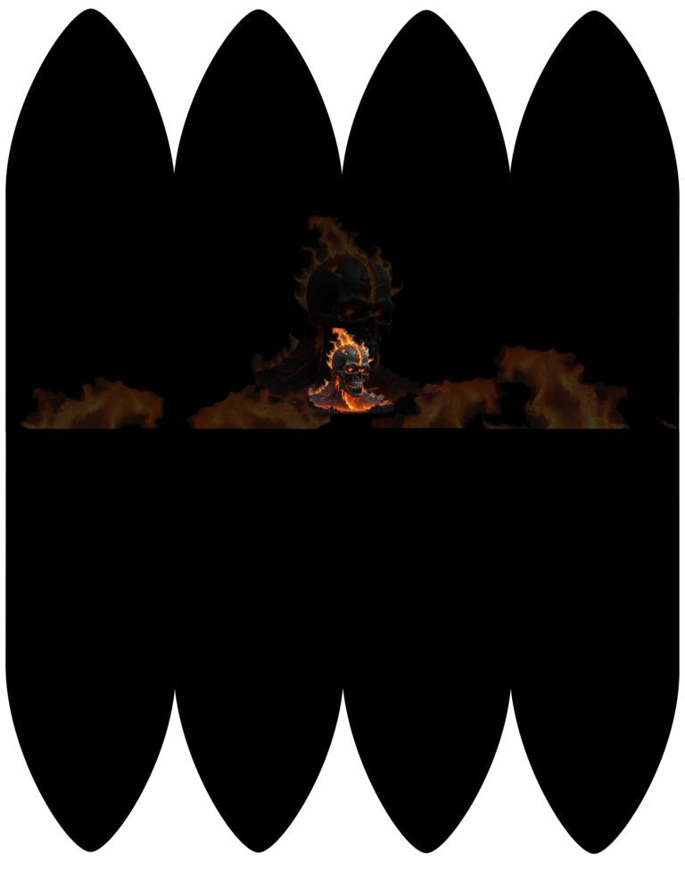 Skull Burning Beanie SchnittmusterPanel