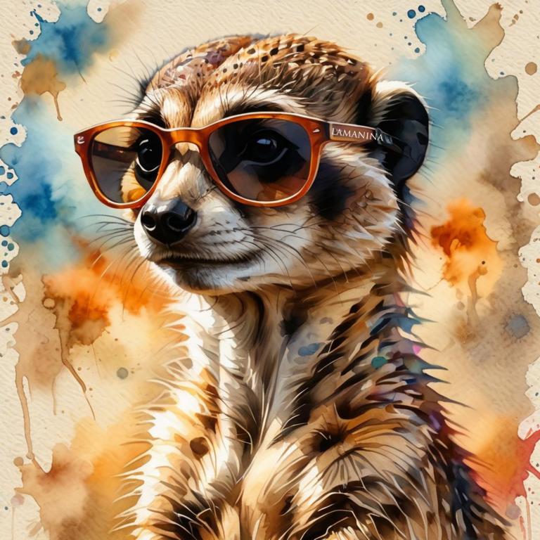 Kunstleder Erdmännchen