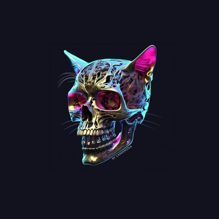 Kunstleder Katze Bunt by Lamanina