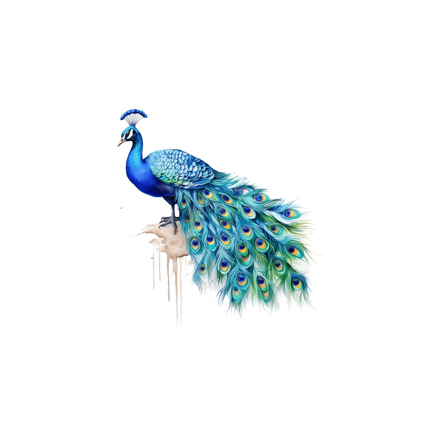 Kunstleder Pfau by Lamanina