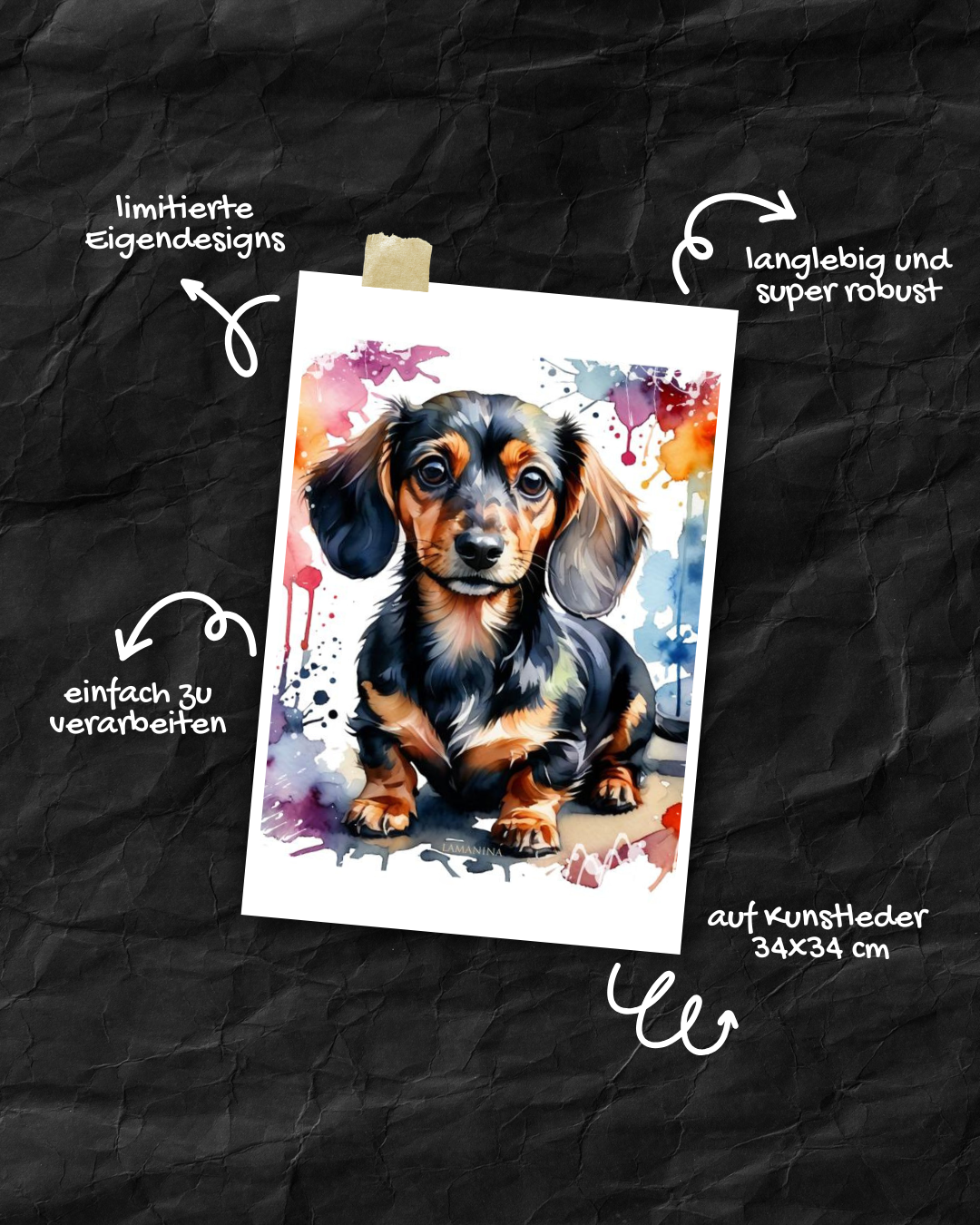 Kunstleder Dackel II