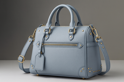 Lederimitat Babyblau