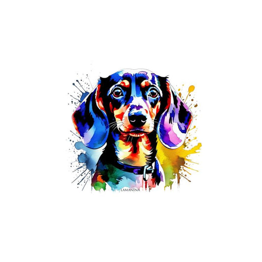 Label Dackel by Lamanina