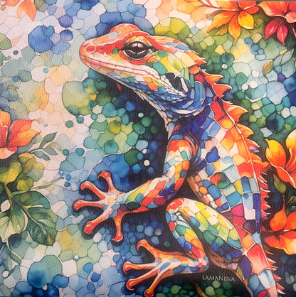 Kunstleder Gekko