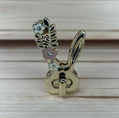 Drehverschluss Hase Gold