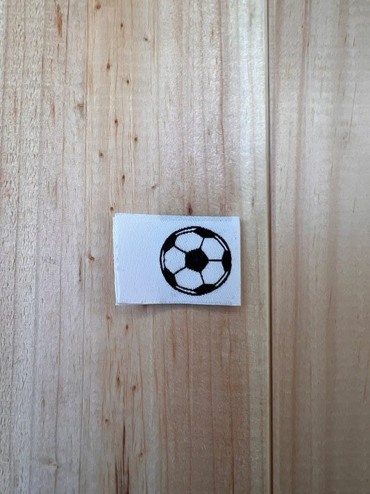 Label Baumwolle Fußball