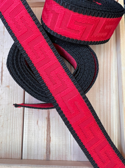 Gurtband Rot/Schwarz 38mm breit