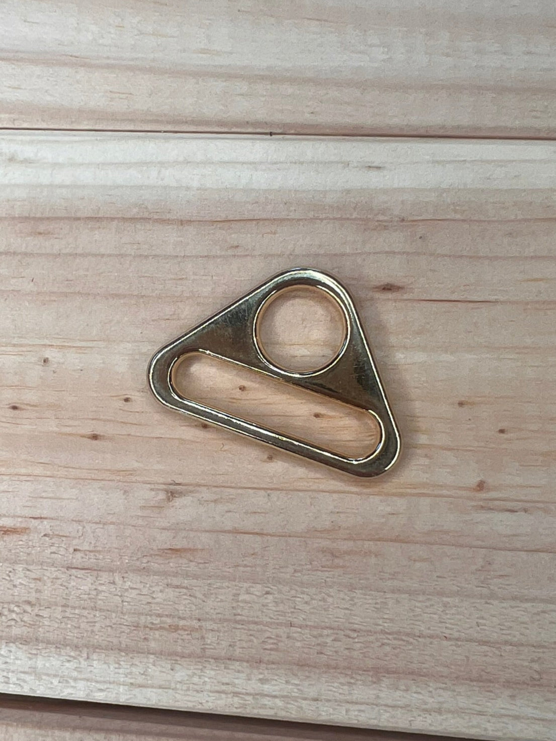 D-Ring mit Steg Gold 25mm/31mm