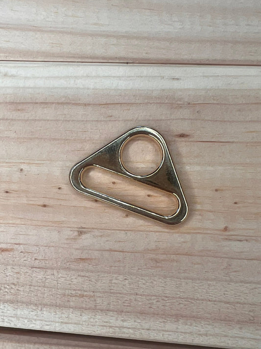 D-Ring mit Steg Gold 25mm/31mm