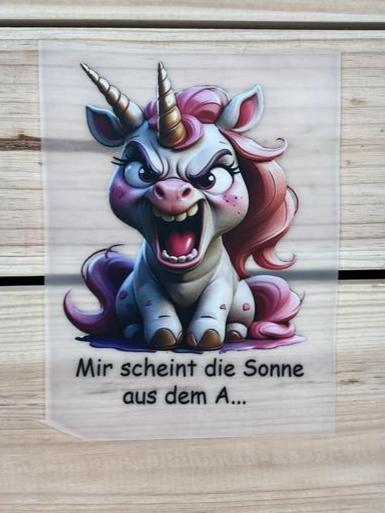 Bügelbild Zweihorn