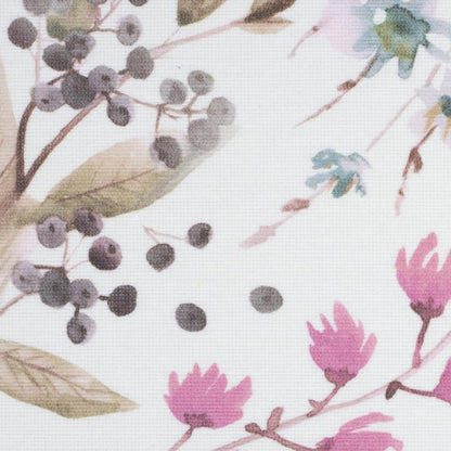 Dekostoff Beschichtet Blumen Hell