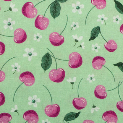 Dekostoff Fruit Kirschen